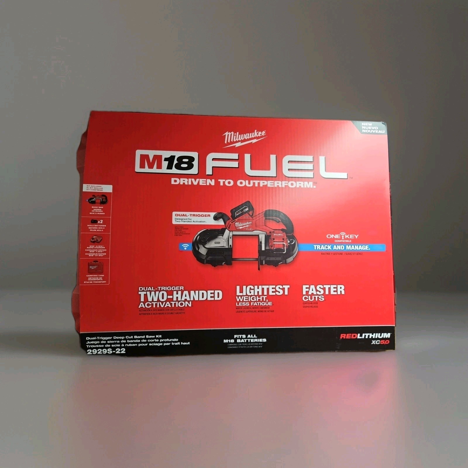 Kit, Deep Cut, Tool +2 Batteries + Charger + Case