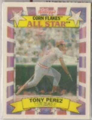 TONY PEREZ 1992 Kellogg's Corn Flakes Odd #2 of 10.  REDS