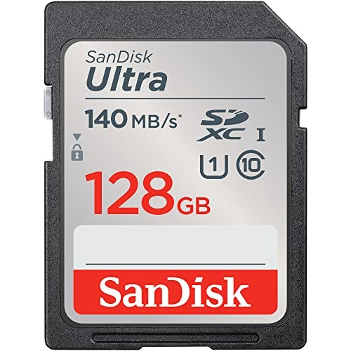 SanDisk Ultra SDXC card, 128GB SD Card Full HD Video, UHS-I, Class 10, U1