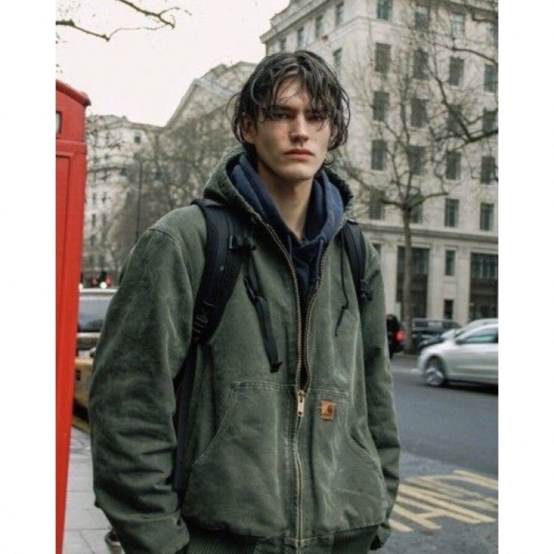 Gray Navy Exclusive Zip-Up Hooded Jacket