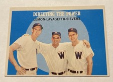 1959 Topps #74 Directing The Power Clemons Lavagetto Sievers Washington Senators