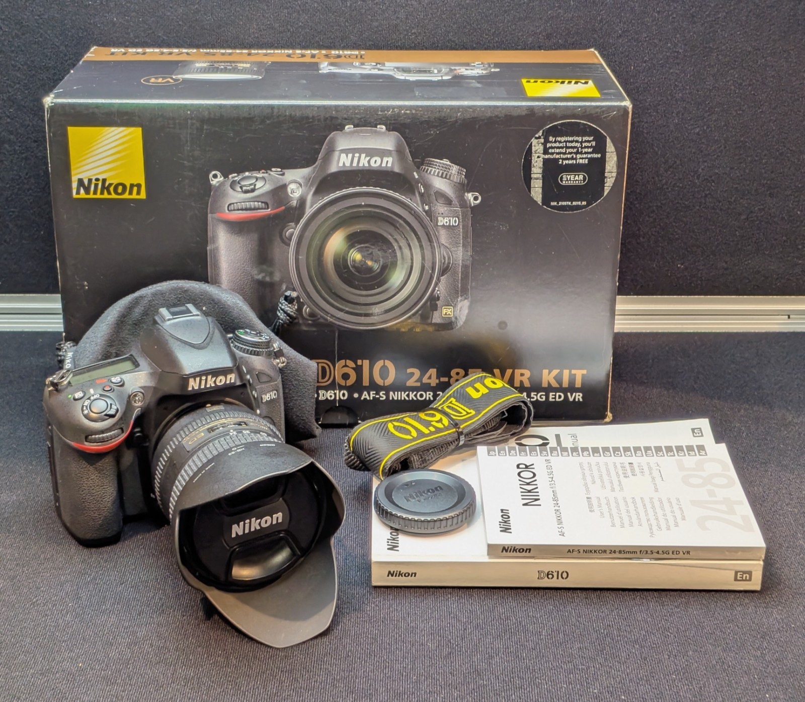 Nikon D610 24.3MP DSLR Camera with 24-85mm f/3.5-4.5G ED VR AF-S NIKKOR Lens