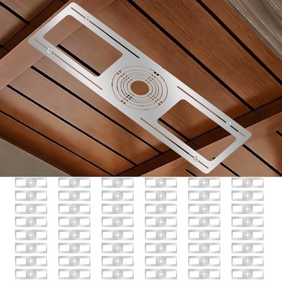 48-Pack Universal Fit 2-6in Fixtures | 26in×8.3in Embedded Light Mounting Plate
