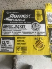 Southwire Romex SIMpull 50 Feet FT 12/2 NM-B NMB Indoor Wire Copper Cable Ground