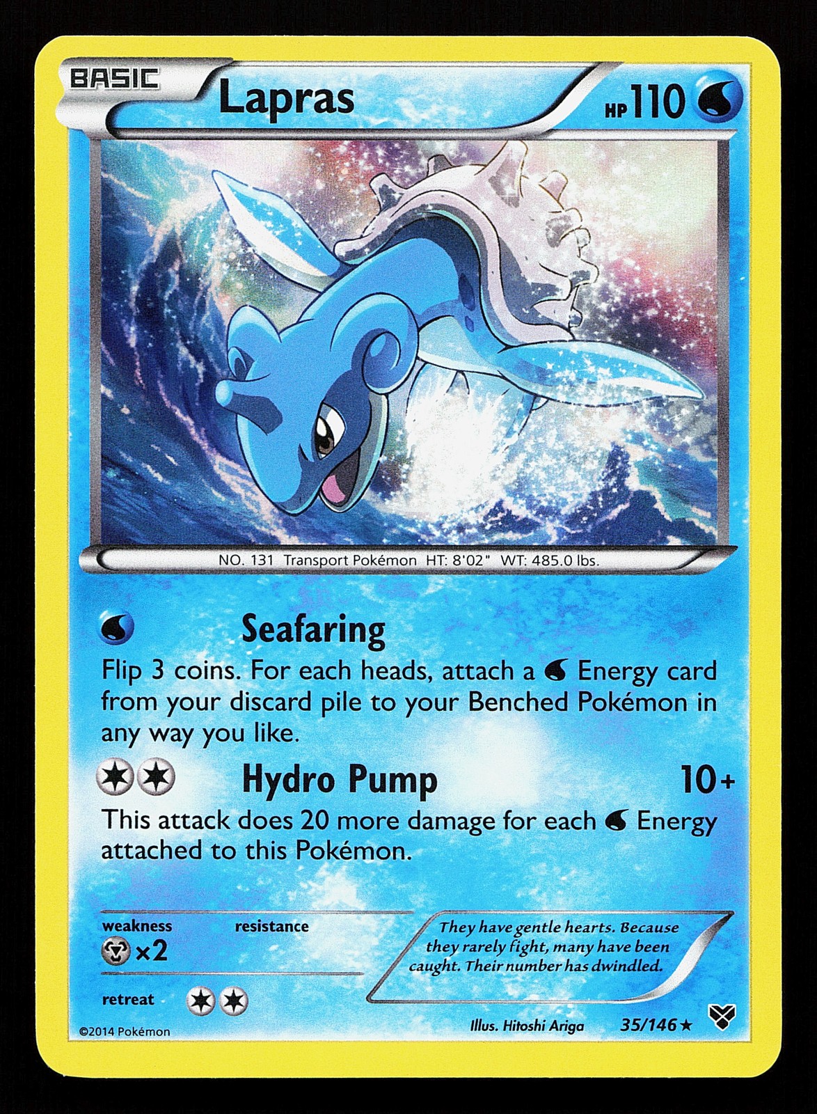 Lapras 35/146 Holo Rare XY Base Set Pokémon Card