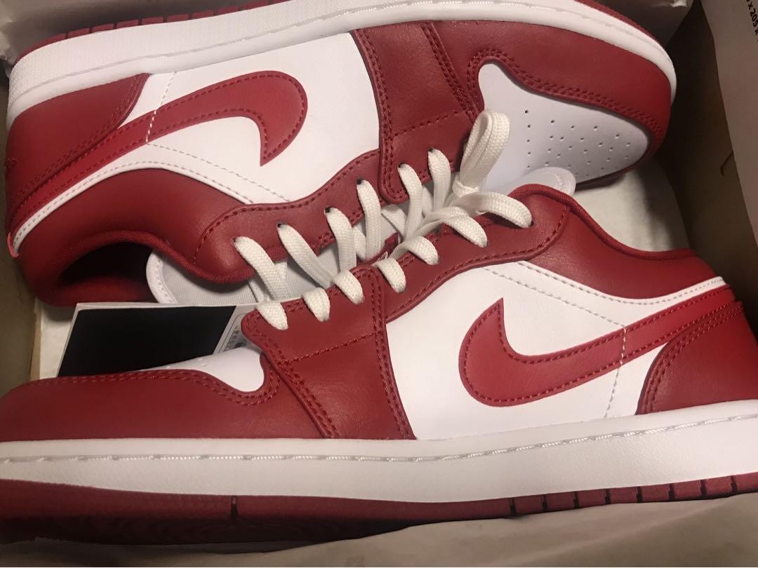 Size 8 - Air Jordan 1 Low Gym Red for sale online | eBay