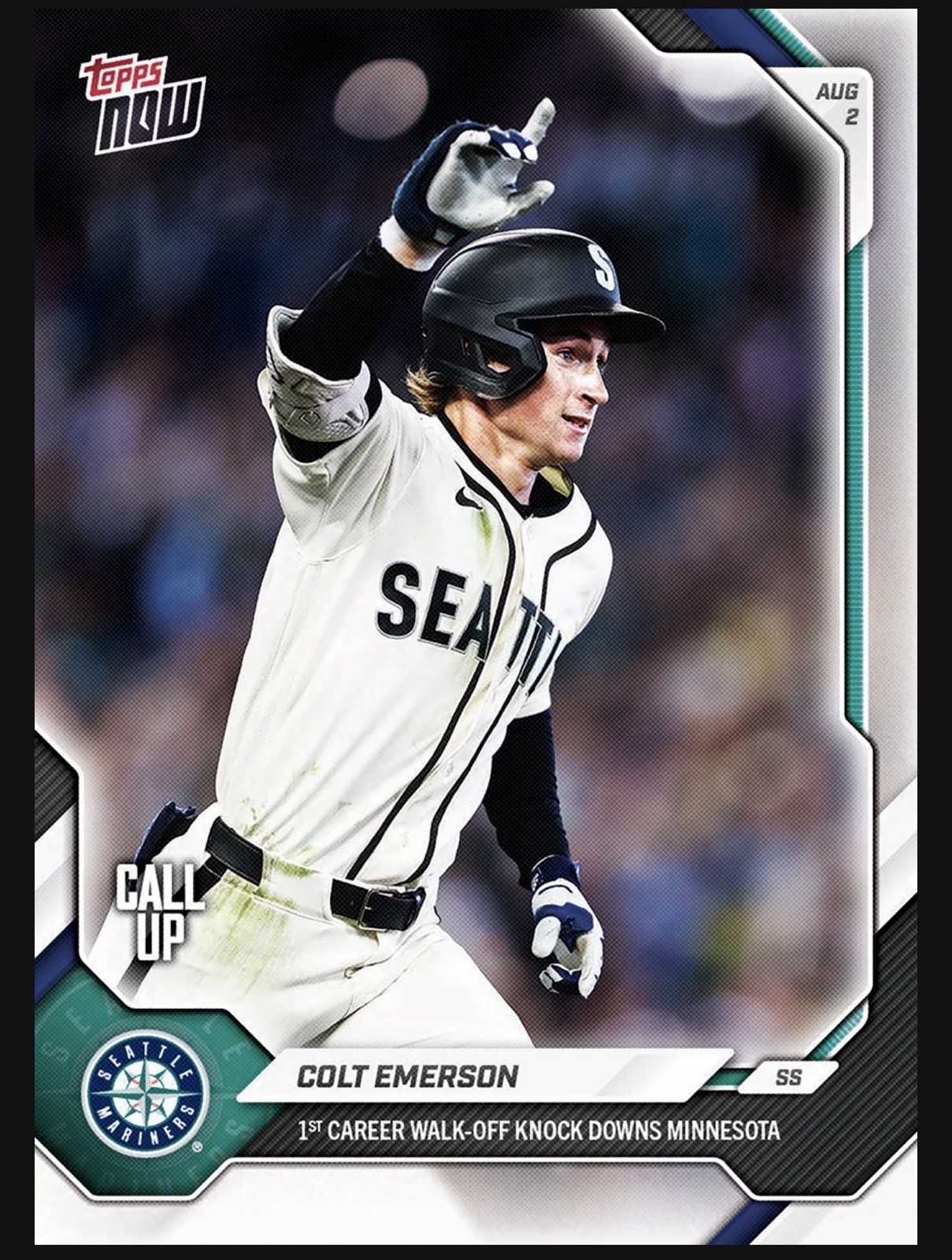Colt Emerson - 2026 MLB Topps NOW® - Card 515 Presale Seattle Mariners 🔱🔱🔱🔱