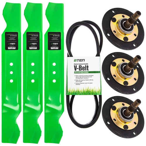 Blade Spindle Belt Kit for Exmark Lazer Z HP 103-6581 103-1105 103-2527 48-Inch