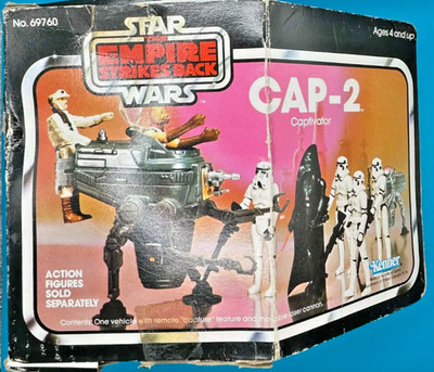 1981 Kenner STAR WARS ESB CAP-2 Captivator unused  STICKERS INSTRUCTIONS boxed