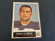 1965 Philadelphia Football #87 Roman Gabriel,Los Angeles Rams -EX...Ships Free