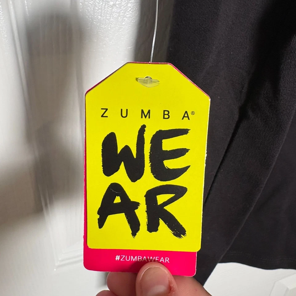 Sudadera con Capucha Zumba Since 2001 Manga Corta Negrita Negra y Verde Para Hombre Talla Grande ¡NUEVA CON ETIQUETAS! Foto 4 de 4