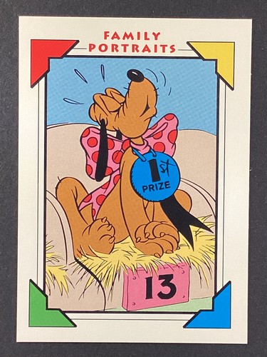 Impel Disney Family Portraits #115 1939 Pluto Dog Show 1991 de colección casi nuevo - Imagen 1 de 2