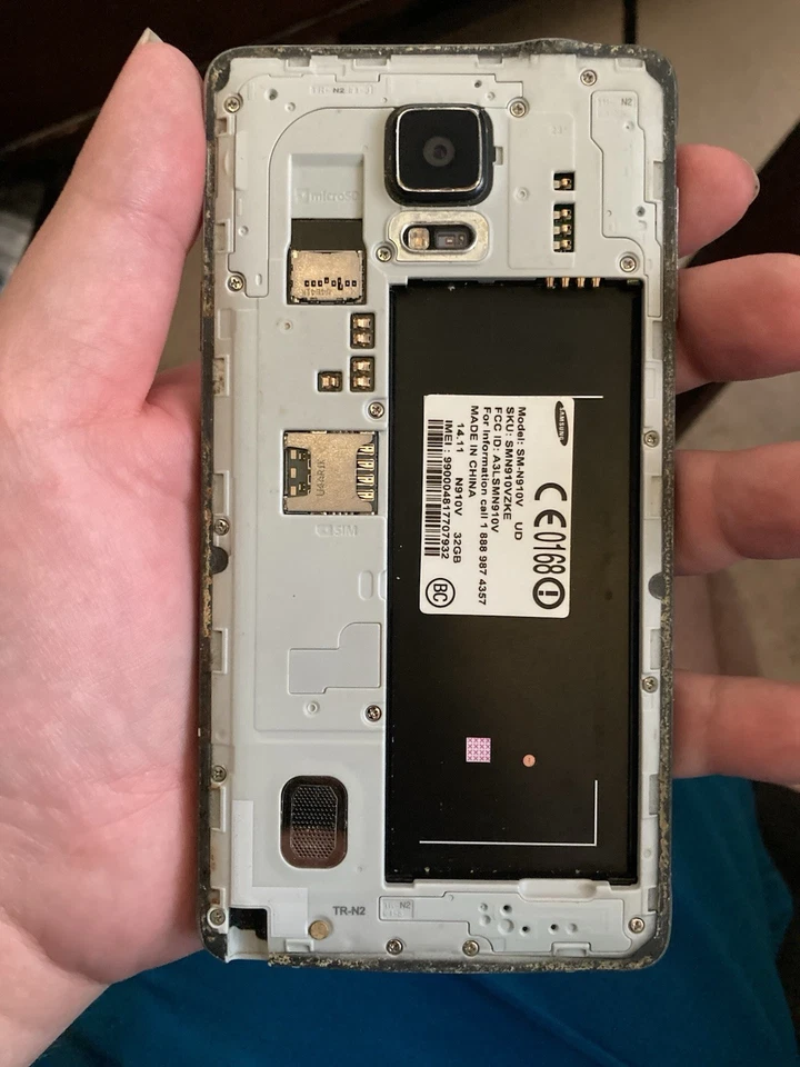 Samsung Galaxy Note 4 (SM-N910V) (Verizon) Smartphone Clean IMEI No Battery/Pen - Image 4 of 4