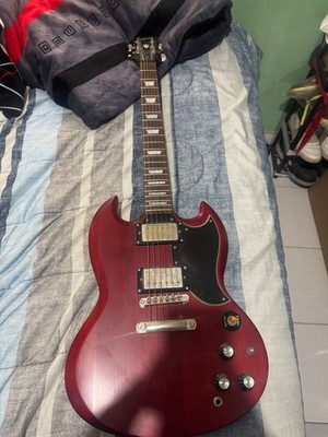 Epiphone SG Red Electric Guitar Solid Mahogany 6 String Rosewood Fretboard