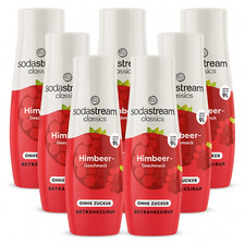 6 x SodaStream Himbeere Sirup ohne Zucker 440...