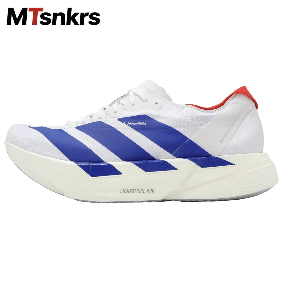 adidas Adizero Adios Pro 4 Cloud White Royal Blue Pure Ruby for