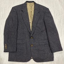 Lands' End Vintage Men's Wool Lambswool Blazer Jacket Size 41 Regular Classic