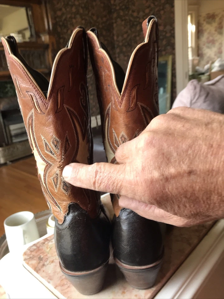 Western vaquera para mujer Ariat, puntera corta boho, incrustación de estrella, talla 8B Foto 4 de 4