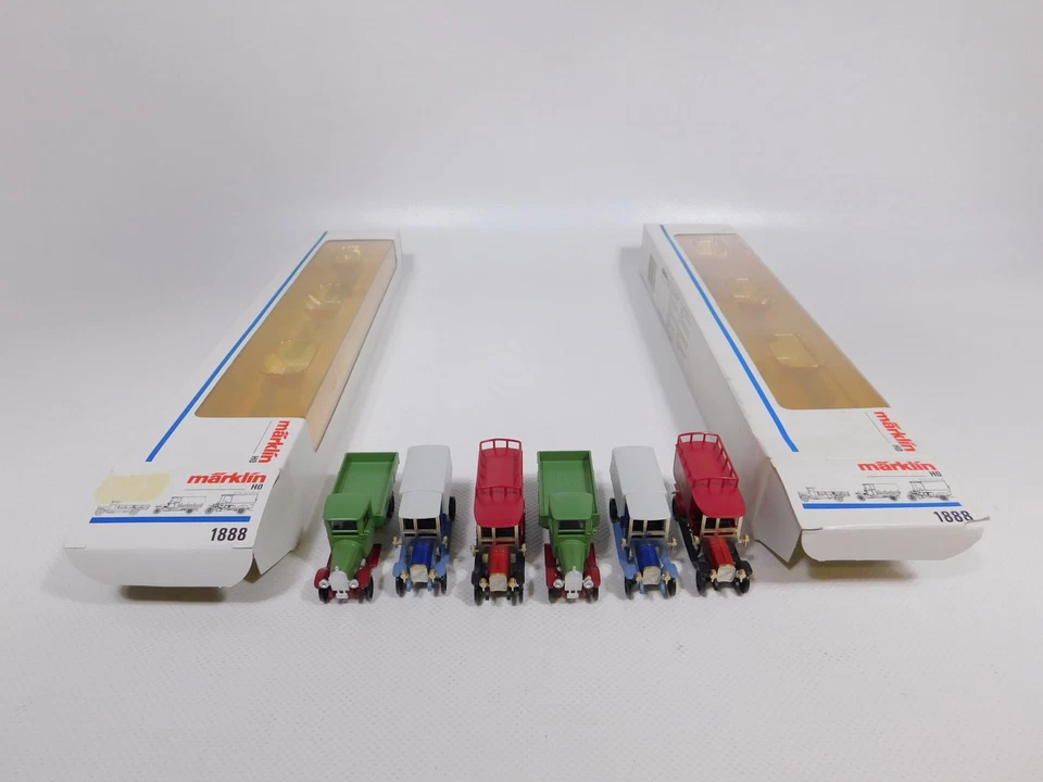 2X Märklin H0 1:87 1888 Oldtimer Continental Maggi Tölzer Mint Box #DI836-0,5 - Immagine 4 di 4