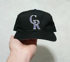 Vintage Colorado Rockies Snapback Hat Youngan Plain Logo Classic Cap Early 90's