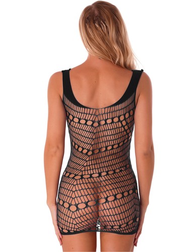 Women's Mesh Bodycon Dress Lingerie Fishnet Teddy Babydoll Mini Dress AU - Picture 65 of 104