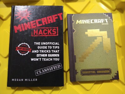 Minecraft: Essential Handbook, Mojang & Minecraft Hacks, Hardcover Books