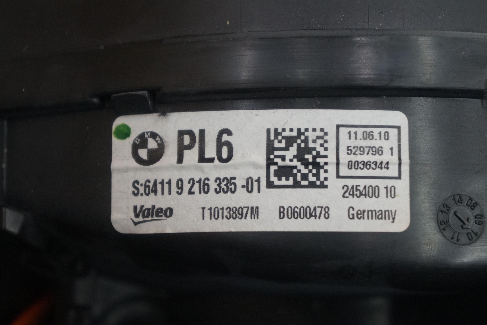 Rear Blower Motor HVAC Duct Assembly 64119216335 Rolls Royce Ghost Series I 2010