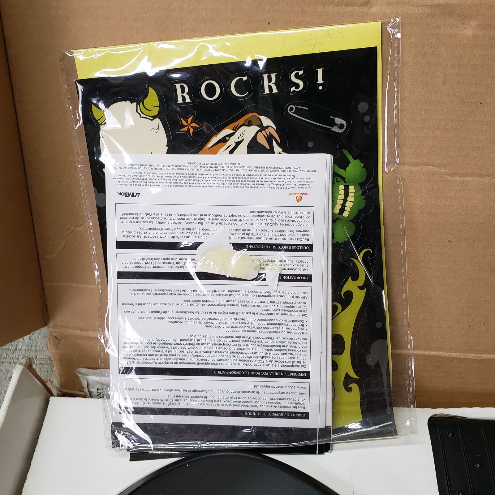 Guitar Hero 3 Legends Of Rock Bundle PS2 Kramer Striker Guitar Dongle