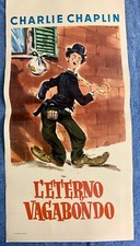 Poster film movie Locandina L'ETERNO VAGABONDO”Charlot - Charlie CHAPLIN