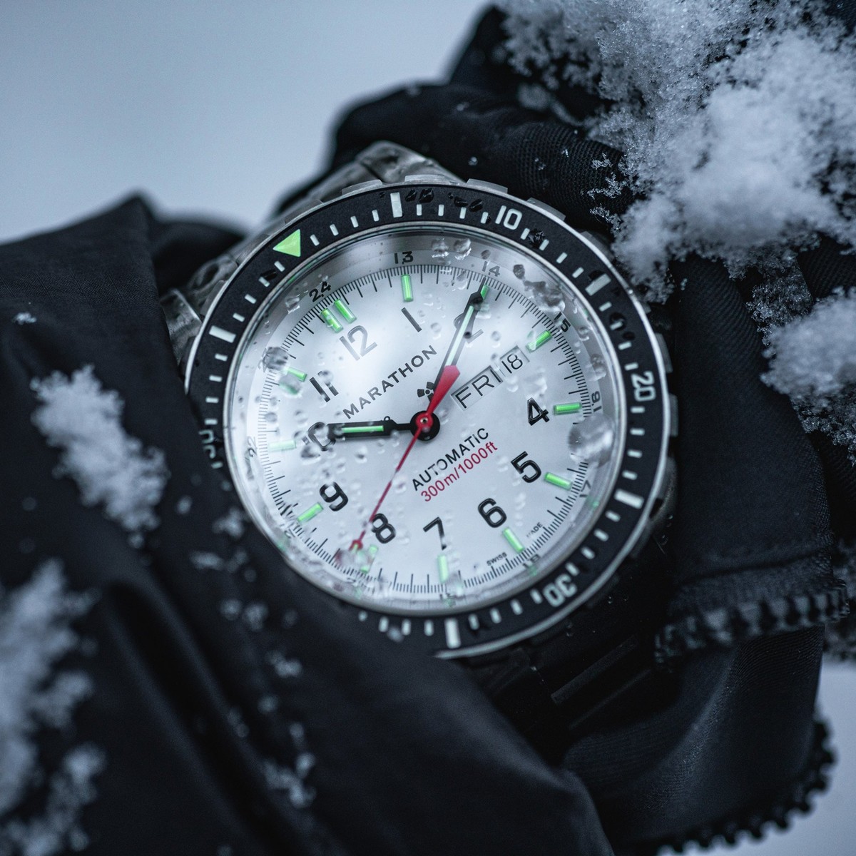 Military Marathon Arctic Jumbo Day/Dt (JDD) Swiss Made 300m Diver