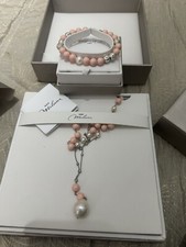 Collana  E Bracciale In Perle Miluna