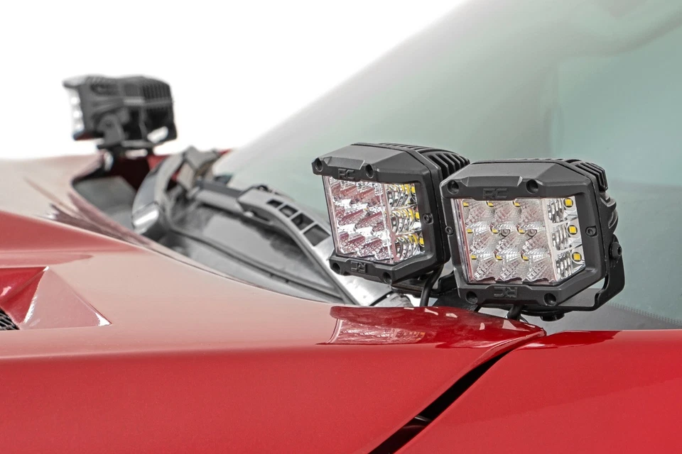 Kit de zanja LED Rough Country para Toyota de 3 pulgadas 14-20 Tundra 3" Osram gran angular Foto 2 de 4