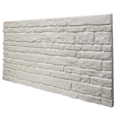 SIGNORBIT COLORADO WHITE - pannello finta pietra in EPS Resinato Misura 100x50 Cm Spessore