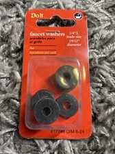 Do it Flat Faucet Washers, Trade Size 1/4"L, 417249