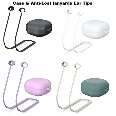 For Samsung Galaxy Buds 2/Buds pro/Buds 2 pro Case Cover+lanyards Ear Tips Cover