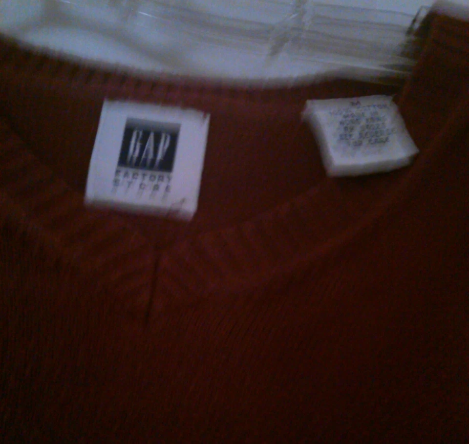 Camiseta mediana para hombre 100 % algodón granate con rayas envío gratuito Foto 4 de 4