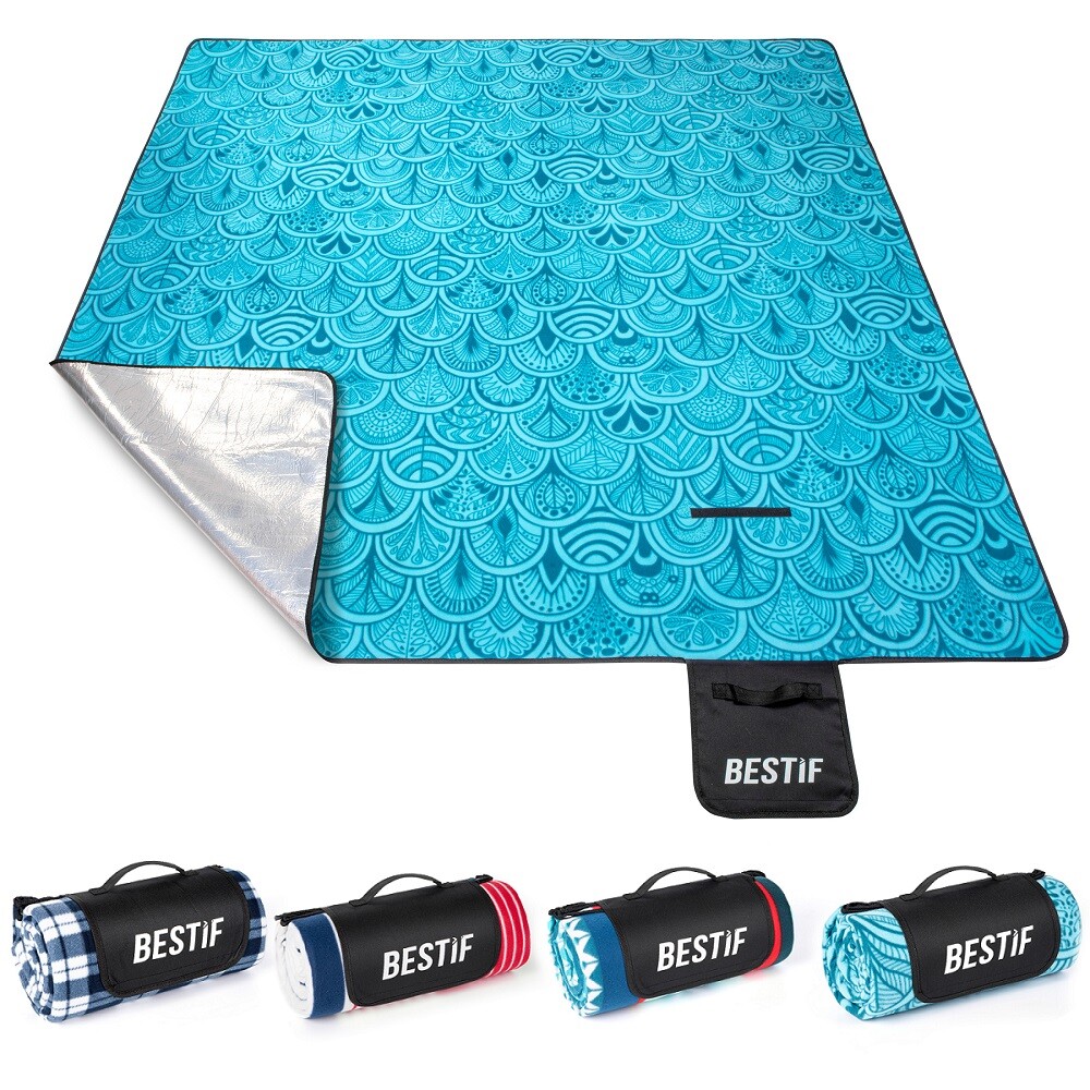 Wasserdichte Picknickdecke 200x200 Cm - Strandmatte Sandfrei & Faltbar