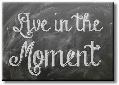 Live in the Moment, cuadro sobre lienzo estirado, decoración de arte de pared, listo para colgar - Imagen 7 de 8