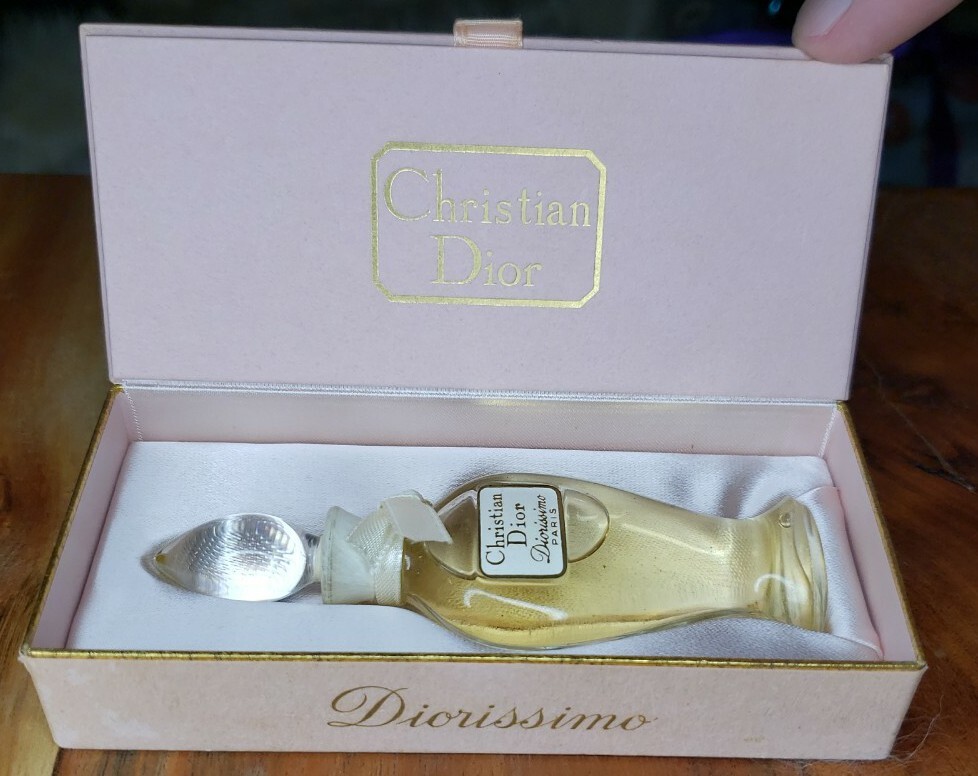 Vintage 1950 's Christian Dior Diorissimo Perfume and Box