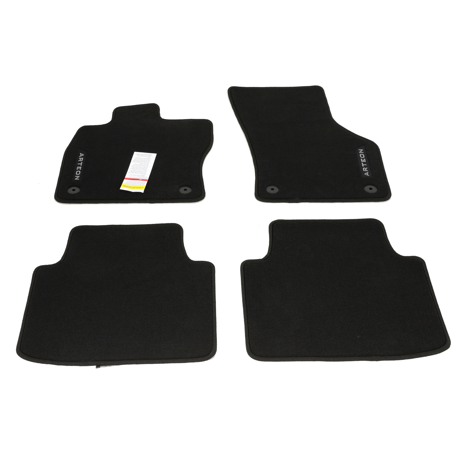 Juego de alfombrillas de moqueta negra para Volkswagen Arteon 2019-2020 (P/N OEM)