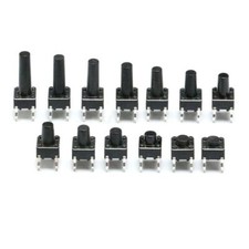 6 6 4.3-15mm Mini Micro Small PCB Mounted Momentary Tactile Push Button Switch