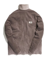 KITH Crystal Wash Turtleneck Cinder Grey Longsleeve Sweater T-Shirt Small S