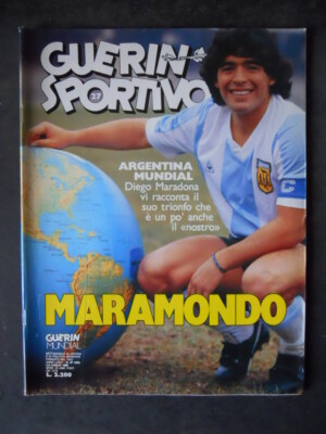 Guerin Sportivo N°27 1986 – Couverture Maradona – + Film Mundial – Italien