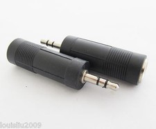 30pcs Stereo 3.5mm 1/8" male Plug to Stereo 6.3mm 1/4" jack Audio AUX Converter