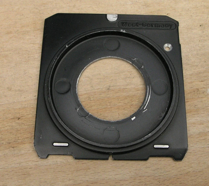 Linhof IV 4 V 69 6x9 Technika 70 flat Lens board for compur 0 copal 0 centre - Image 2 of 3
