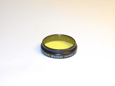Ernst Leitz GmbH Wetzlar Germany Yellow Filter #1 in extremely