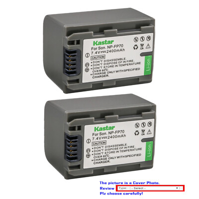 Kastar Replacement Battery Pack for Sony NP-FP70 NP-FP71 Sony DCR-SR30 DCR-SR40
