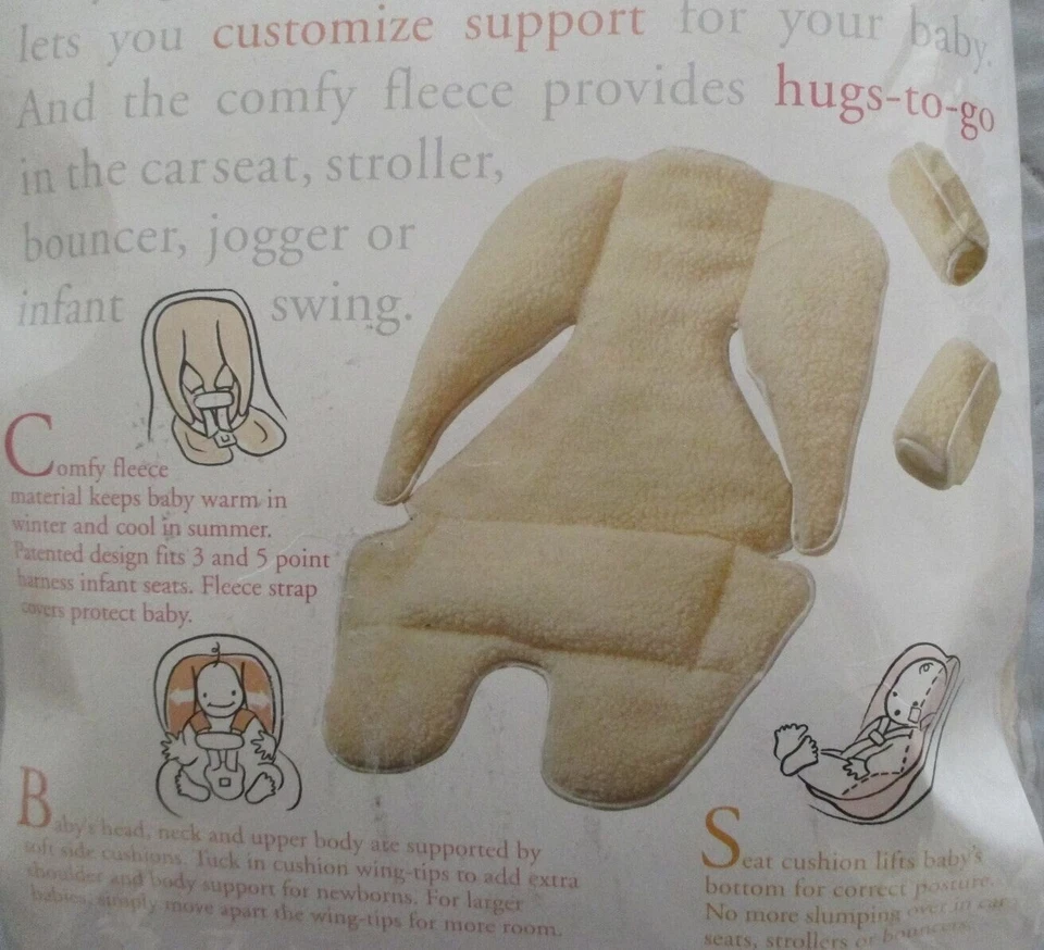 Infantino 3 piezas JUEGO DE SOPORTE DE CARROCERÍA TOTAL Sherpa Invierno Infante CUBIERTA DE ASIENTO DE COCHE Foto 4 de 4