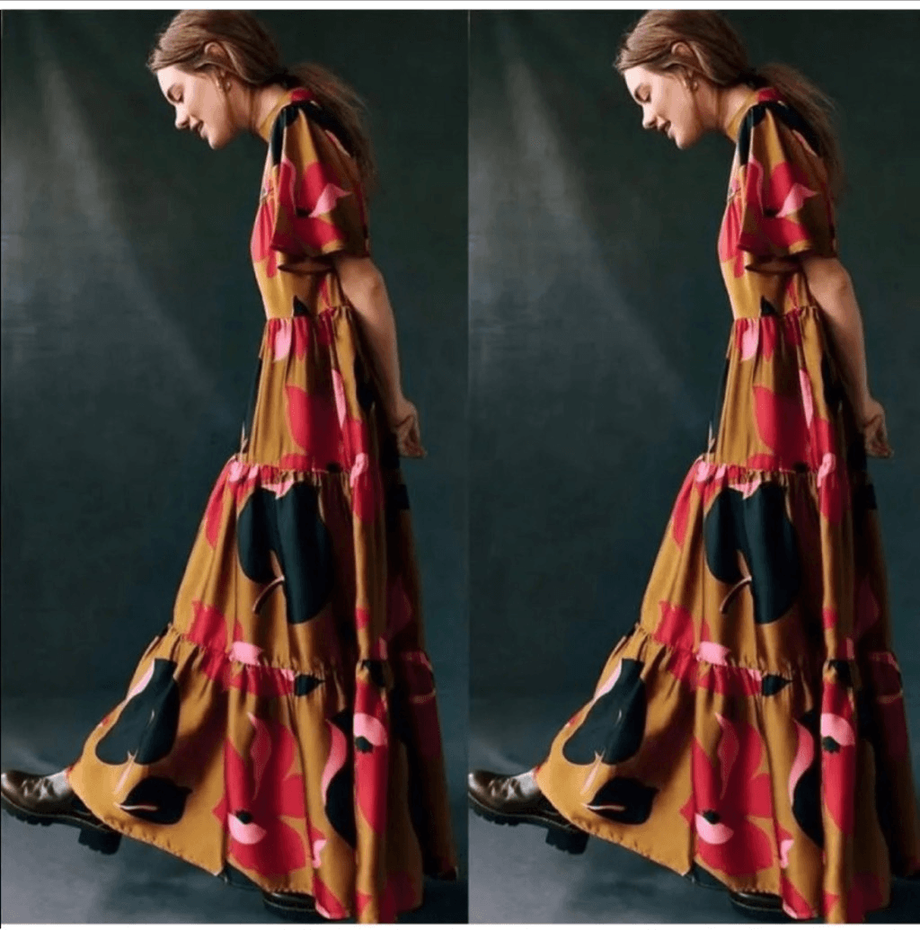 New Anthropologie Corey Lynn Calter Gianna Tiered Maxi Dress Size Small Party eBay