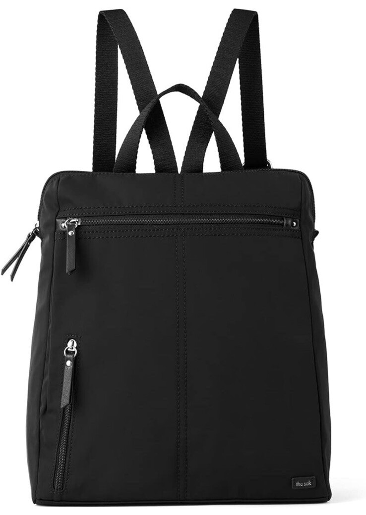 The Sak Sleek Black Leather Backpack crossbody and backpack 1000080967_109080_M1_3000_3000  main image 3
